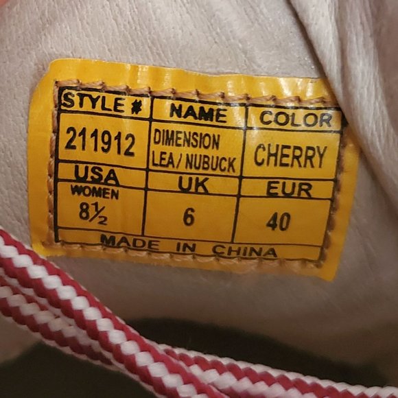 Perry Ellis America Women's Dimension Lea Nubuck Lace-Up Ankle Boots Cherry 8.5 - Picture 8 of 9